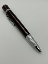 Rare Waterford Marquise Arista Prism Ballpoint Pen w/ Brown Striated w/Chrome picture