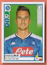 PANINI FOOTBALLERS 2019 2020 N.374 Arkadiusz Milik Napoli picture
