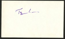 Peggy Lee d2002 signed autograph 3x5 cut Jazz Singer & Actress C467 picture