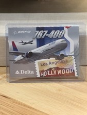 2004 Delta Airline Pilot Trading Card #20 Los Angeles Boeing 767-400 picture