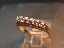 Genuine Alexandrite Gem Silver Ring From Russia - Size 6.25 - 2.34 Grams picture