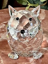VTG Asfour Crystal Dog Figurine Made in Egypt Retired Crystal Sitting Dog 1 7/8