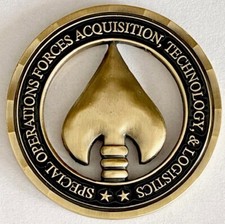 USSOCOM U.S. Special Operations Command SOF AT&L Challenge Coin picture