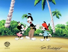 Animaniacs-Yakko, Wakko, Dot-Original Prod Cel/Drawing-Signed Ruegger-HMS Yakko picture