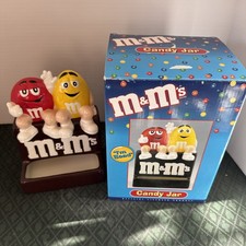 *NOS* M&M’s Mars 1999 Benjamin and Medwin  “I’m Baad” Nuts” 8.5” X 6” Candy Jar picture