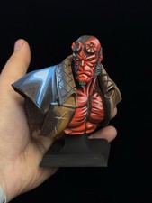 Hellboy Bust, Hand Painted. Fan Art. picture