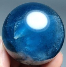 195g  NATURAL Blue fluorite quartz CRYSTAL SPHERE picture