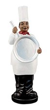 Ebony Treasures Professional Chef with Pan African American Collectible, Black picture