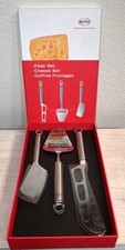 Rösle Cheese Knives: Kase Set 3-Cheese Cleaver, Scalloped Cheese Knife & Slicer picture
