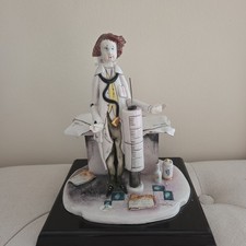 VINTAGE LINO ZAMPIVA ITALY HANDCRAFTED ART POTTERY DOCTOR FIGURINE picture