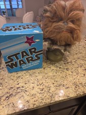 Vtg Star Wars Don Post Chewbacca Latex Mask Handcrafted Hair Original Box Rare picture
