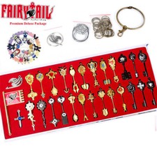 Fairy Tail Lucy Heart Celestial Spirit Lucy Keys & Pendant Necklace Keychain+Box picture