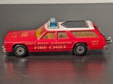 Matchbox Speed Kings K67/68 Dodge Monaco Estate Red Fire Chief Car - See Video picture
