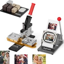 2.5x3.5in Magnet Maker Machine Kit DIY Photo Maker+Paper Cutter+100Sets Supplies picture