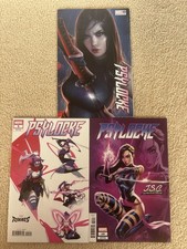 Lot Of All 3 All Different Psylocke Comic Books NM #’s 1, 5, & 10 Variants Louw picture