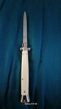 Italian Style Fold Pocket Knife Beautiful Ivory Plastic 13