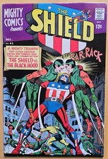 Mighty Comics 41 F/VF (7.0) Shield Vs. Black Hood Radio Comics Inc, 12/66 picture