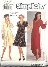 Rare Simplicity Easy-To-Sew Pattern #7003 - Dress (Size 16-24) Uncut picture