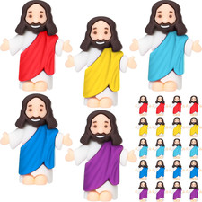 25 Pcs Little Jesus Figures Baby Mini Jesus Figurines Bulk to Hide and Seek Tiny picture