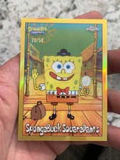 2025 SpongeBob  GOLD Spongebuck SquarePants Topps Chrome /50 Card 54 DH picture
