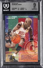 1995-96 FLEER #22 MICHAEL JORDAN BGS 9 picture