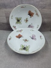 Vintage The Carlyle Hotel NYC Porcelain Dish Bowl Butterfly Motif picture