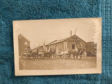 RPPC The City Coal Co RR Station Horse Drawn Wagons Meadville Pennsylvania c1910 picture