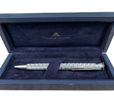 Maurice Lacroix Silver Tone Ballpoint Pen Working Original Box Schmidt Refill picture