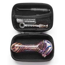 4 Inch Tobacco Smoking Glass Pipe Gorgeous Bowl Collectible Handmade Pipes picture