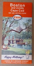1963 Esso Boston And Vicinity Cape Cod Map & Guide Advertising Oil Gas Station picture