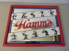 Vintage Pabst Hamm's Beer Sports Mirror  21 1/2