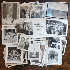 Vintage Black and White LOT OVER 100 Photographs Original Random Found Old Photo picture