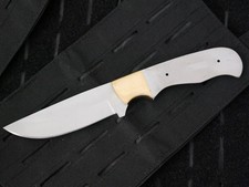 9” Stainless Steel Knife Blank Full Tang Brass Make Your Own Handle DIY Survival picture