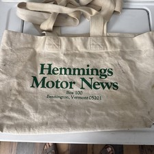 Vintage Hemmings Motor News Bennington Vermont VT Travel Carry Newsboy Bag picture