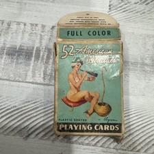 Vintage 52 American Beauties Gil Elvgren Pin Up Playing Cards Complete Deck picture