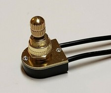 BRASS ROTARY CANOPY SWITCH 3/8