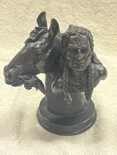 Indian Chief & Horse Bronze #O picture