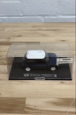 Bburago Blue/White die-cast model with plastic 2001 Mini Cooper picture