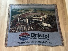 Vintage Bristol Motor Speedway Throw Blanket Racing Nascar picture
