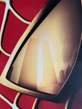 SSpider-Man RARE 2022 Twin Towers in Spider-Man's eyes on empire State bldg RARE picture