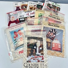 VTG Lot of 13 Christmas Sewing Patterns Simplicity McCalls Butterick Dolls Decor picture