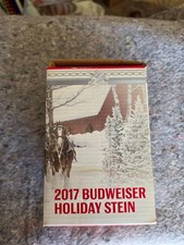 2017 Budweiser Holiday Stein  38th Anniversary  New In Box picture
