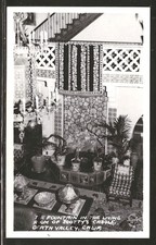 FRASHER RPPC - FOUNTAIN IN SCOTTY'S CASTLE  - EKC PROCESSING - UNPOSTED picture