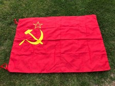 original vintage flag of the USSR. Soviet Union era. Communist flag. 3x 4.5 picture