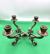 Beautiful VINTAGE Silverplated 4 CANDLEABRA picture