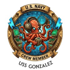 USS Gonzalez Crew Member DDG Destroyer Navy Veteran Gift 4
