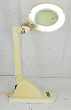 VINTAGE RETRO CHICAGO ELECTRIC DESKTOP MAGNIFYING GLASS MEDICAL LAMP WORKS picture