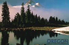 Mt. Jefferson Rugged Cascade Mountains Water Stratovolcano Oregon OR Postcard picture