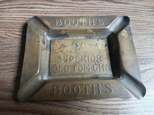 Rare vintage BOOTH'S OLD TOM GIN advertising ashtray of 50's made in England. picture