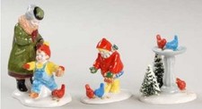 Dept 56 - Original Snow Village - 'Feeding the Birds (Set of 3)' #54739 picture